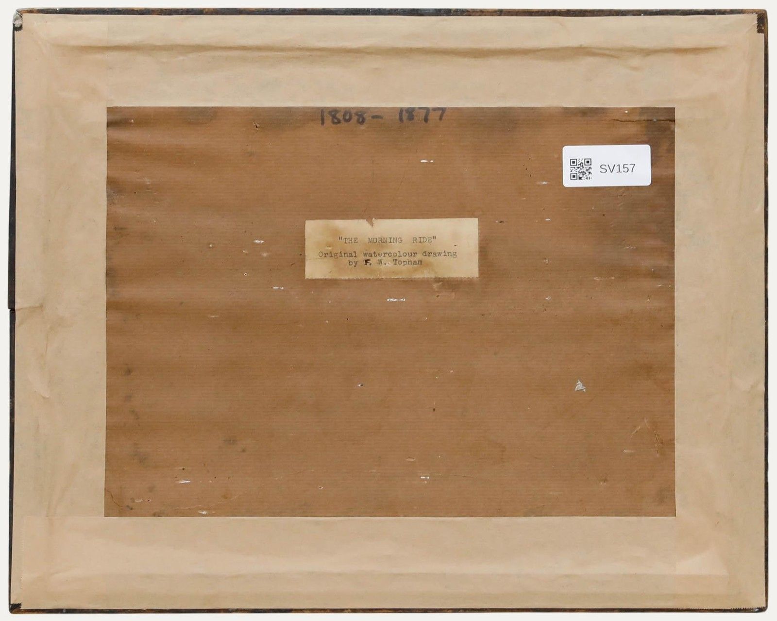 Francis William Topham (1808 1877) 19th Century Watercolour, The Morning Ride photo for sale