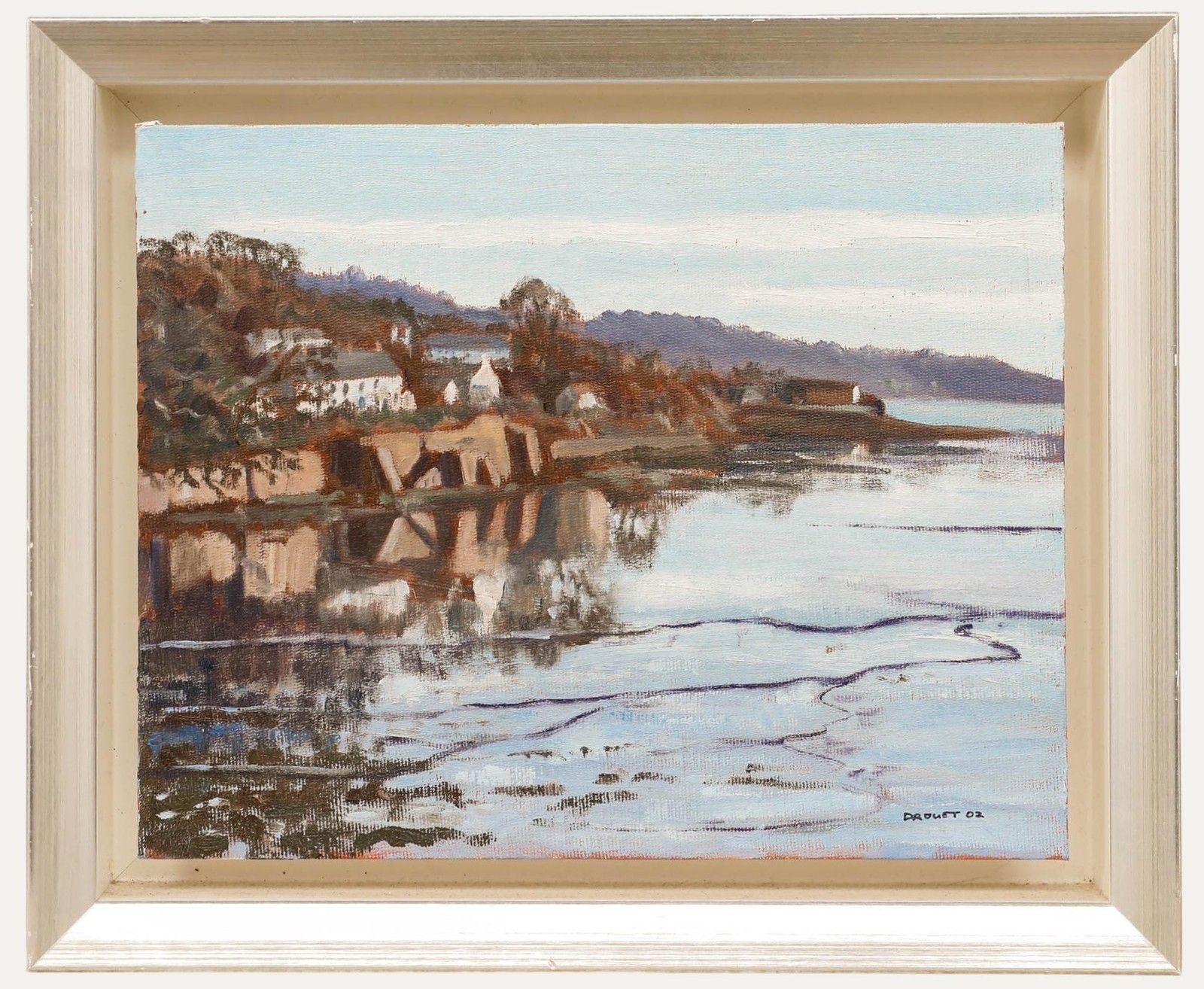 Pierre Marie Drouet Framed Contemporary Oil, Old Tram Road