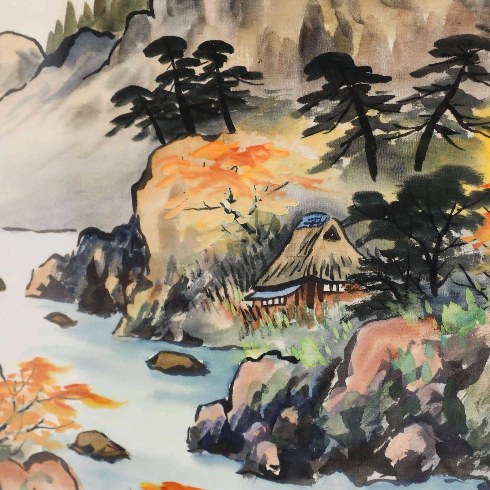 20th Century Gouache Autumn In The Himalayas photo Art