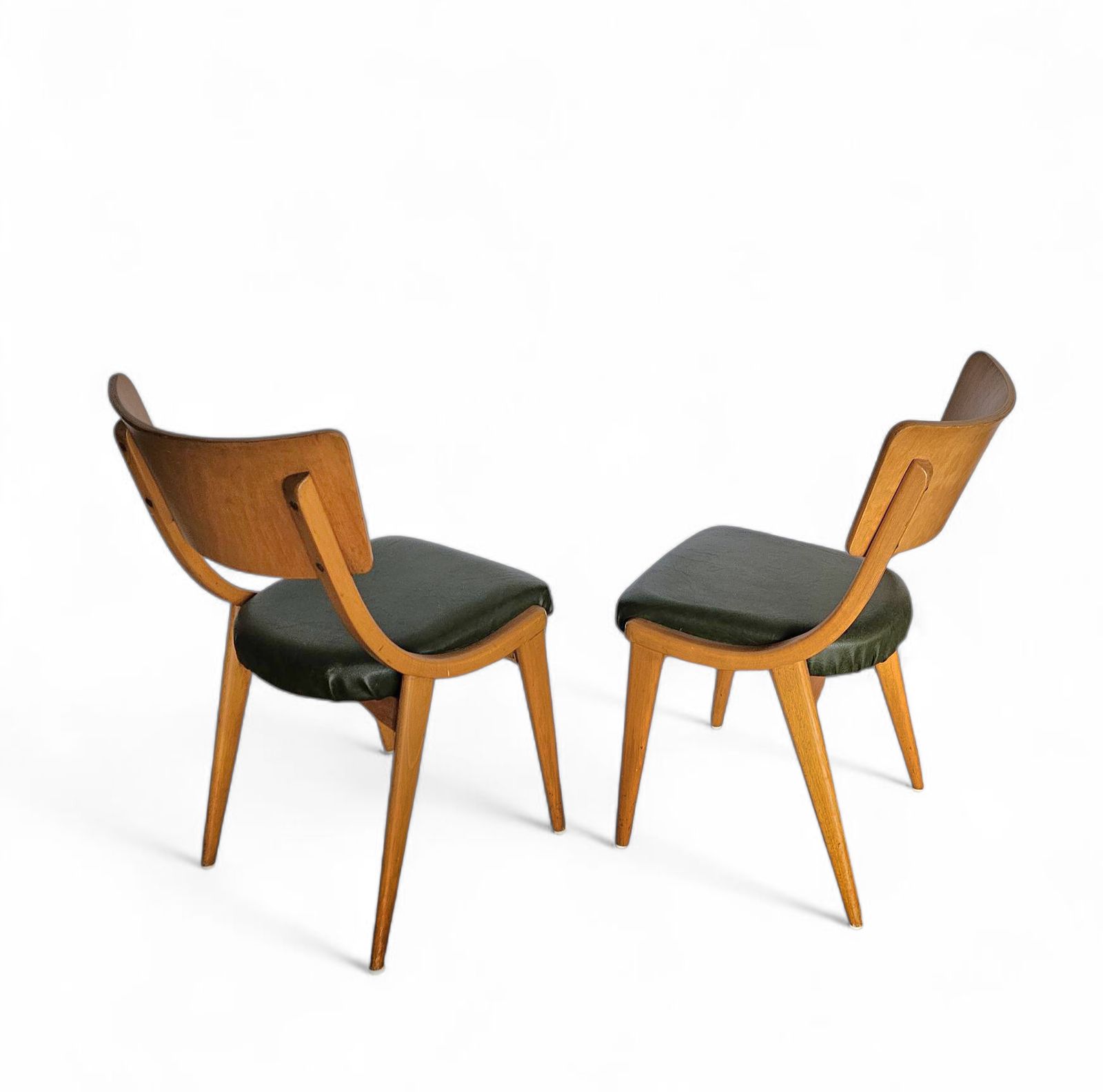 1511.0 4 X Wooden Dining Benchairs 136 / Chairs By Stol Kamnik / 1960s / Slovenië photo