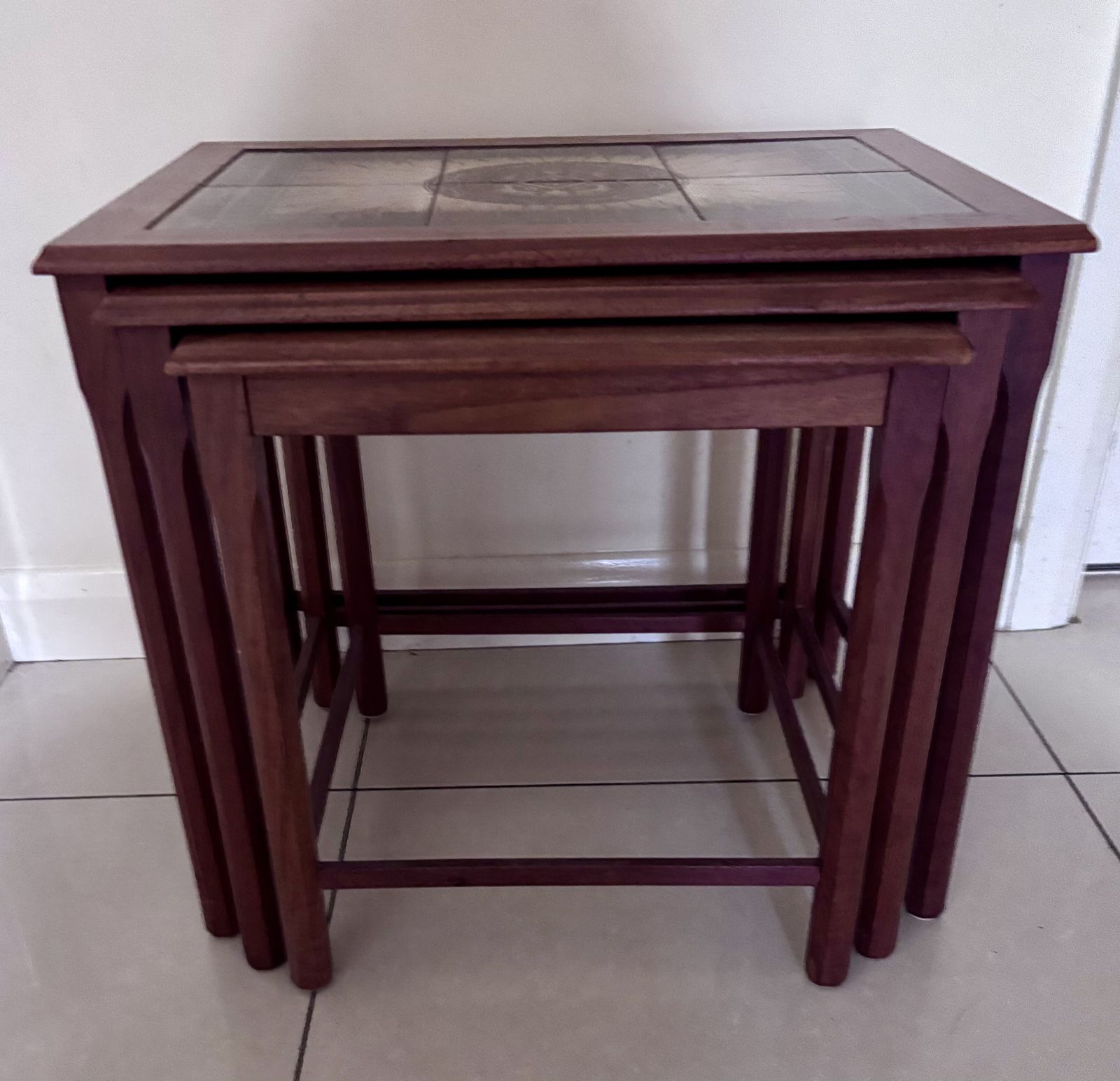Stunning Nest Of Mid Century Side Tables photo vinterior