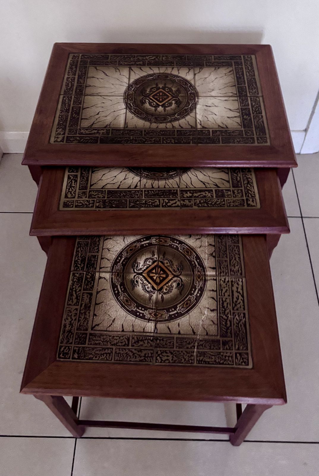 photo buy Stunning Nest Of Mid Century Side Tables