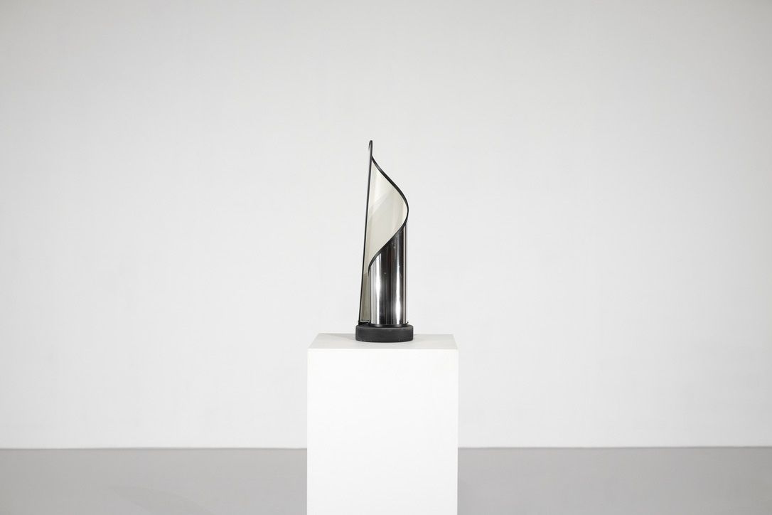 Table Lamp In Steel By Stilnovo, Italy 1970s. photo furniture