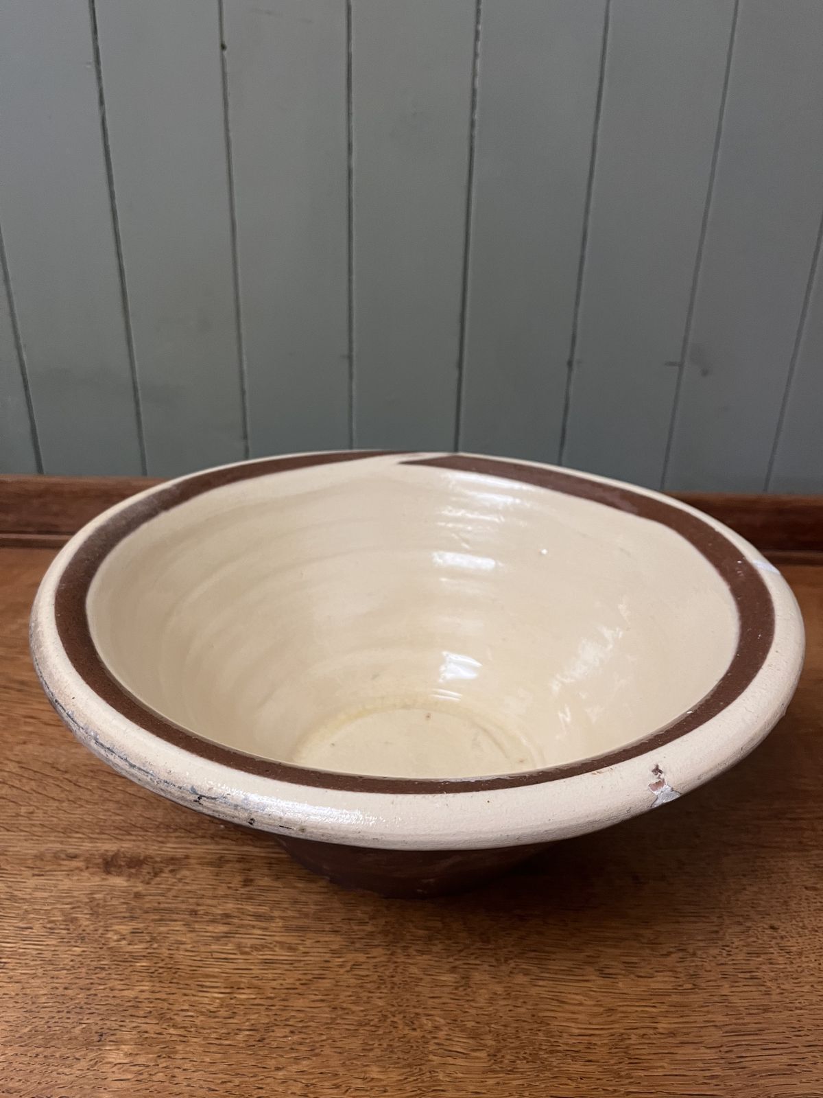 Home Decor Antique Semi Glazed Dairy Bowl photo