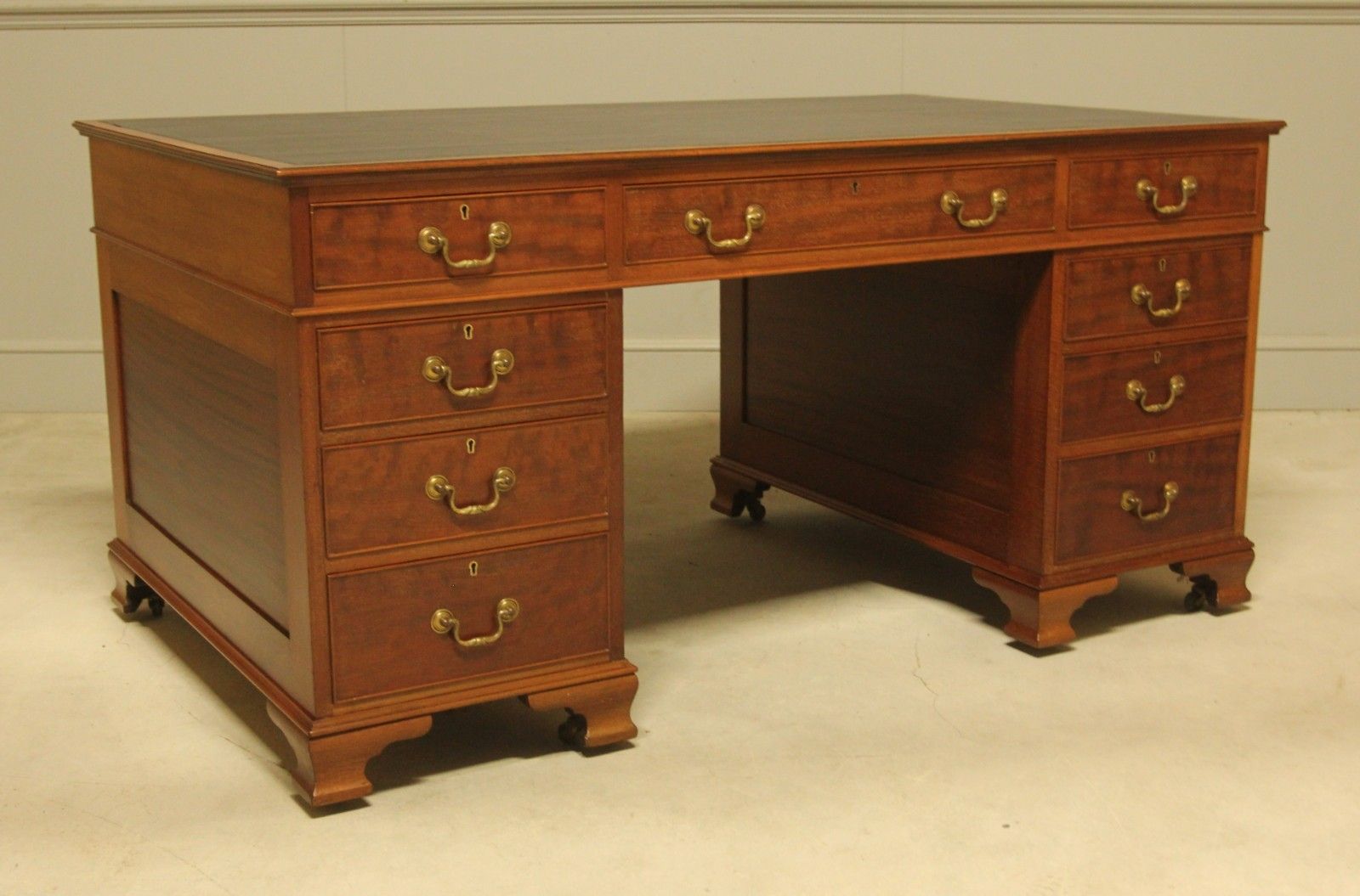 Early 20th Century Mahogany Banker’s Partners Desk photo 1795.0