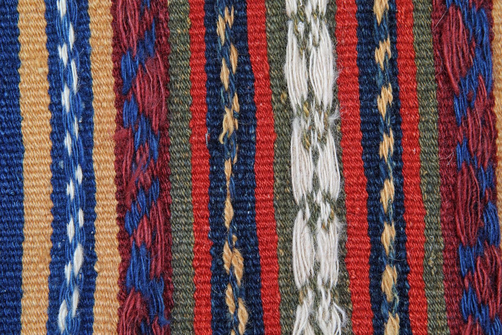 Vintage 1940s Kilim Sofreh Rug, Beige Blue Red Tribal Wool Flatweave 128x116cm photo 2143.0