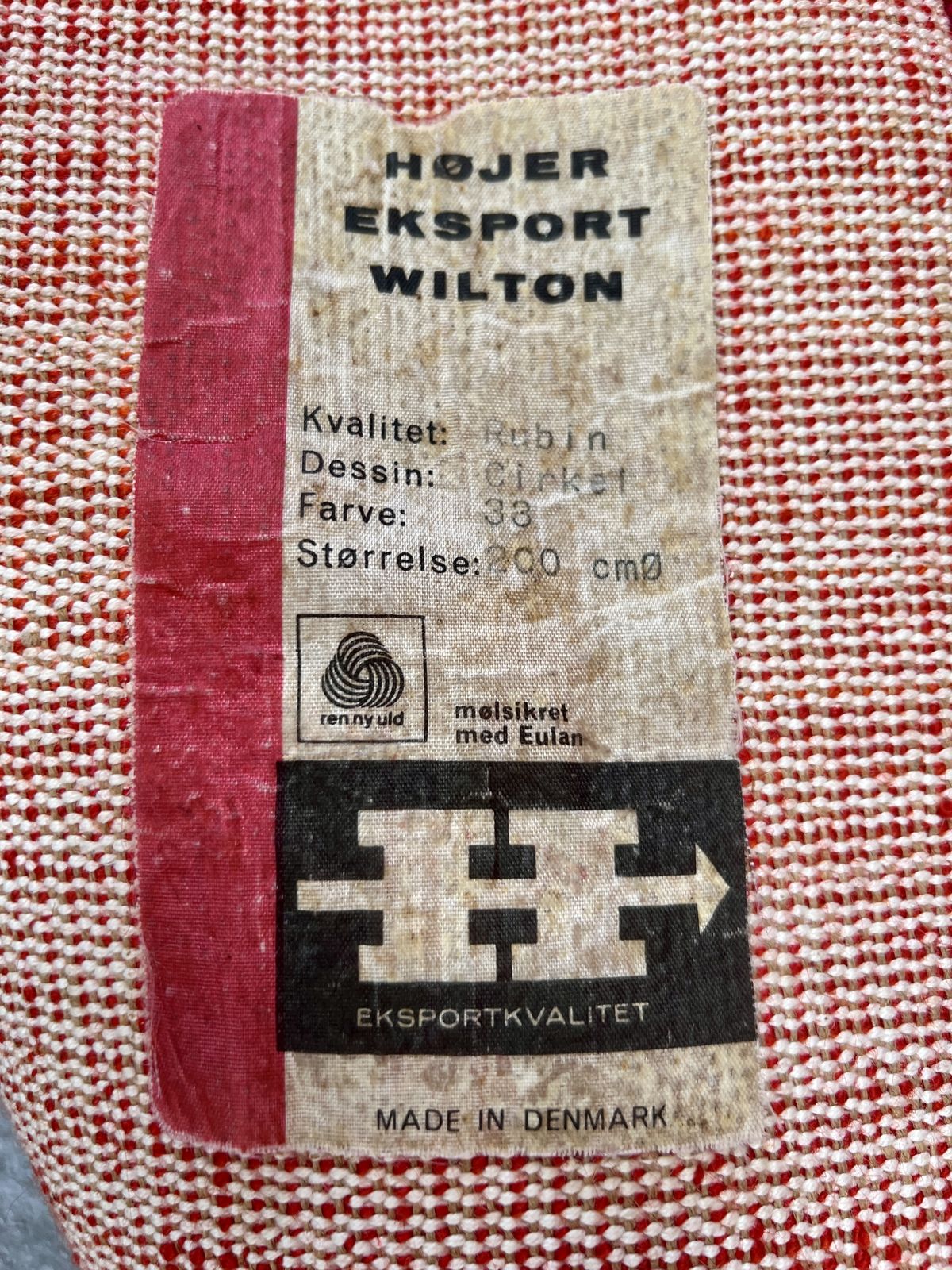 1960s Scandinavian Rug By Højer Eksport Wilton photo vinterior