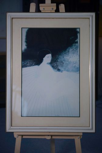Arches Summer Dream Paper Framed Lithograph Signed André Brasilier 1980's photo Art