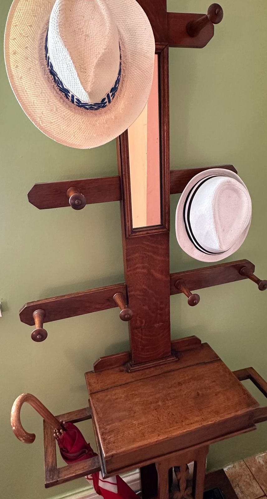 photo furniture Antique Hand Carved  Hall Stand