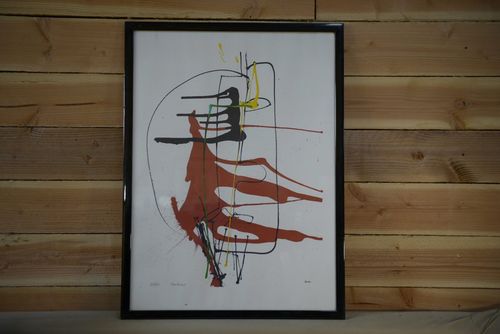 Mendocino Modern Art Lithograph Numbered 44/250 Signed Rives Xxth