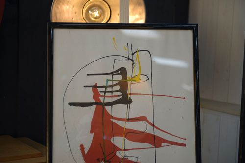 Mendocino Modern Art Lithograph Numbered 44/250 Signed Rives Xxth photo for sale