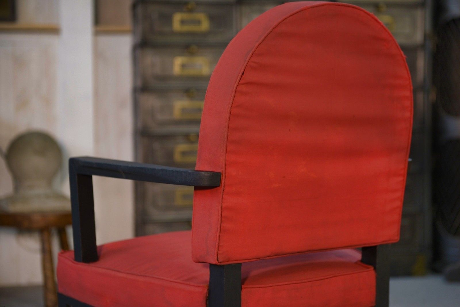 photo furniture Bridge Armchair By Jean Pascaud 1940's