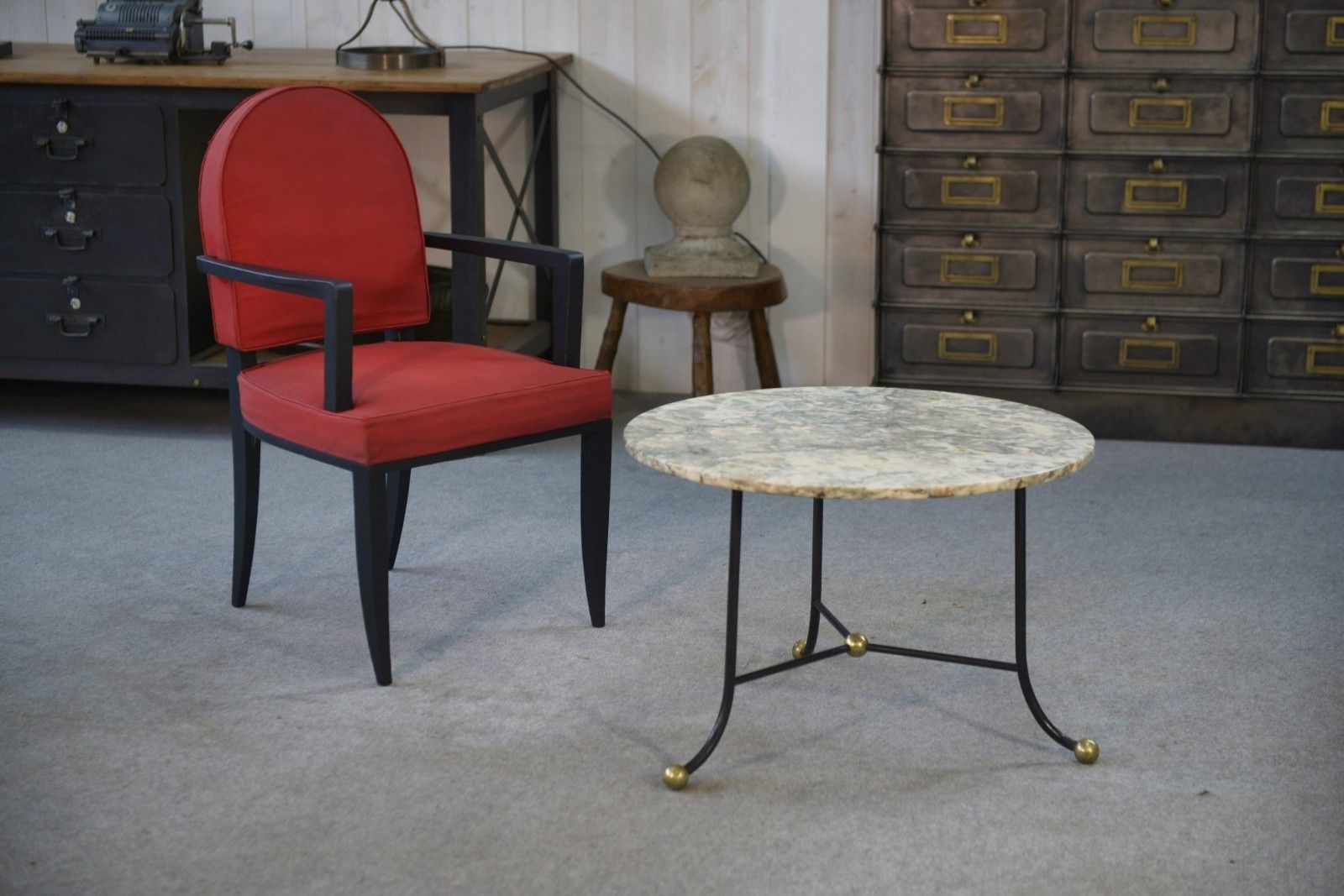 photo for sale Bridge Armchair By Jean Pascaud 1940's