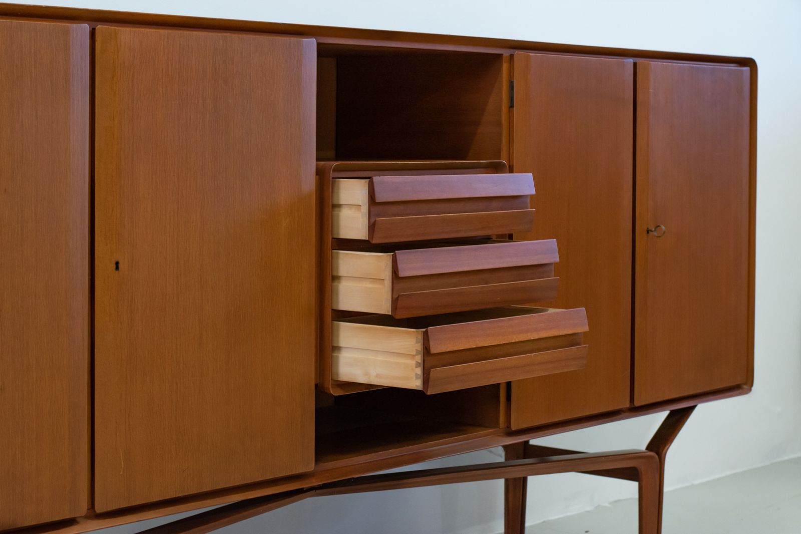 photo furniture Galleria Mobili D'arte Sideboard With Doors And Drawers In Wood 1950s Italy