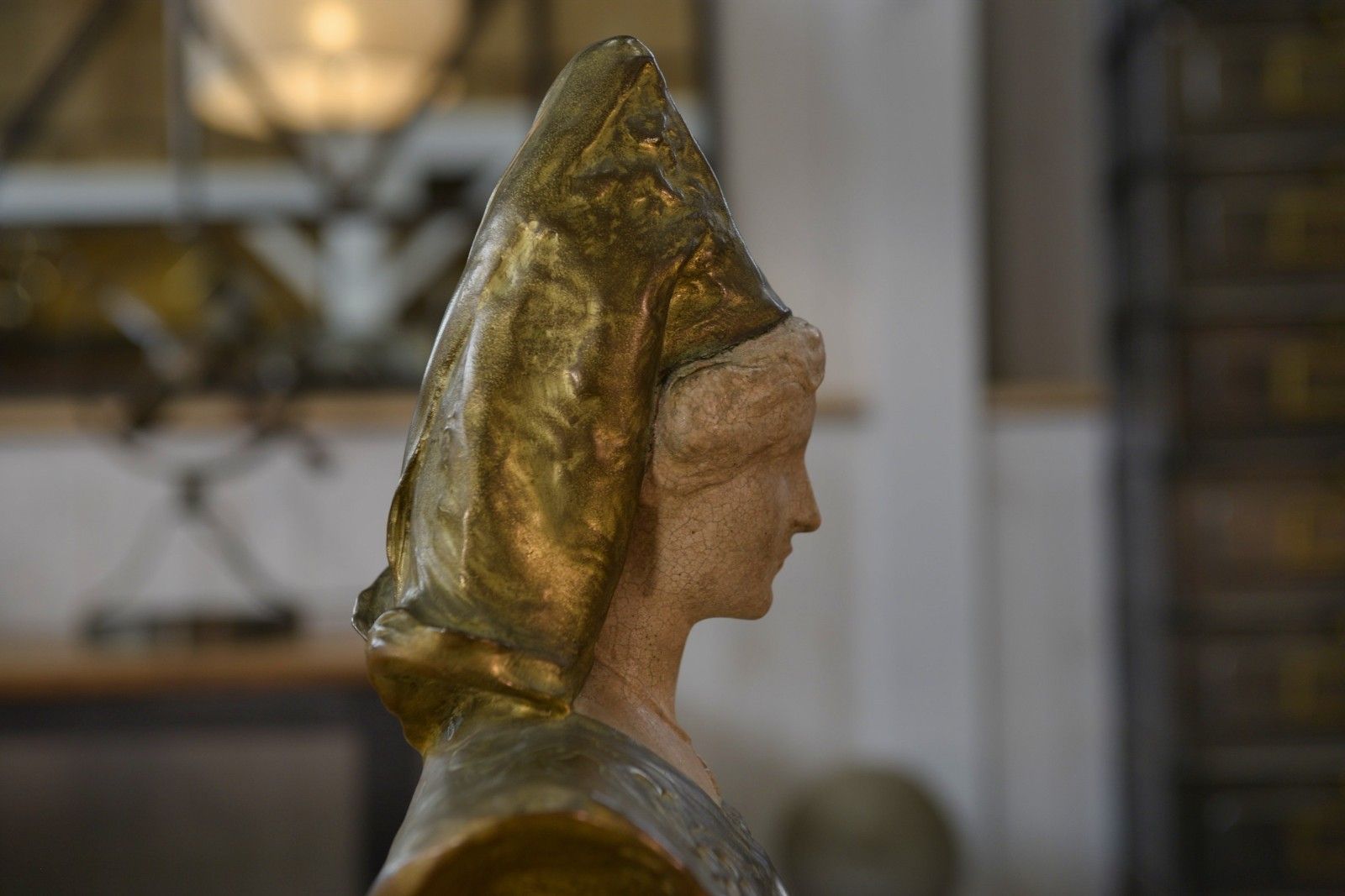 Bronze And Ceramic Bust Signed Henri Louis Levasseur Late 19th Century photo 2204.0
