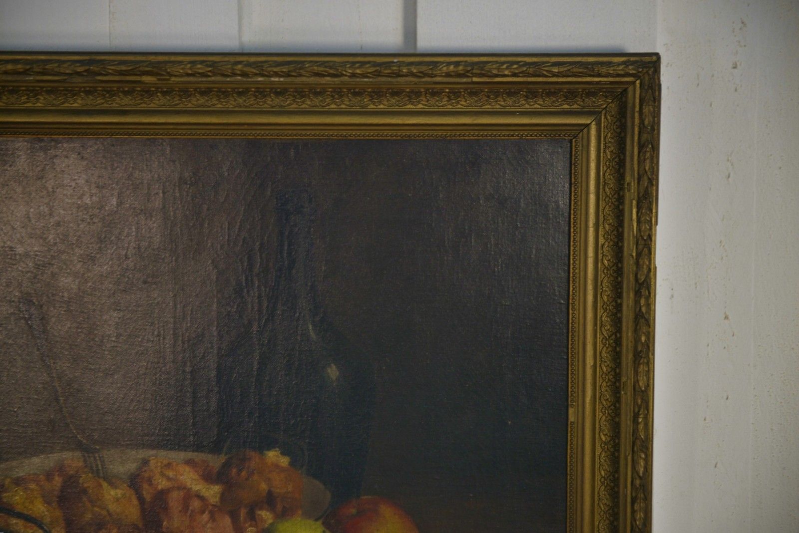 photo for sale Oil Painting On Canvas Still Life Signed C.Declercq 1893
