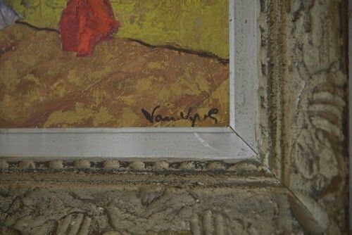 Still Life Painting Numbered 12 Signed Montparnasse Frame Carved Patinated 20th Century photo buy