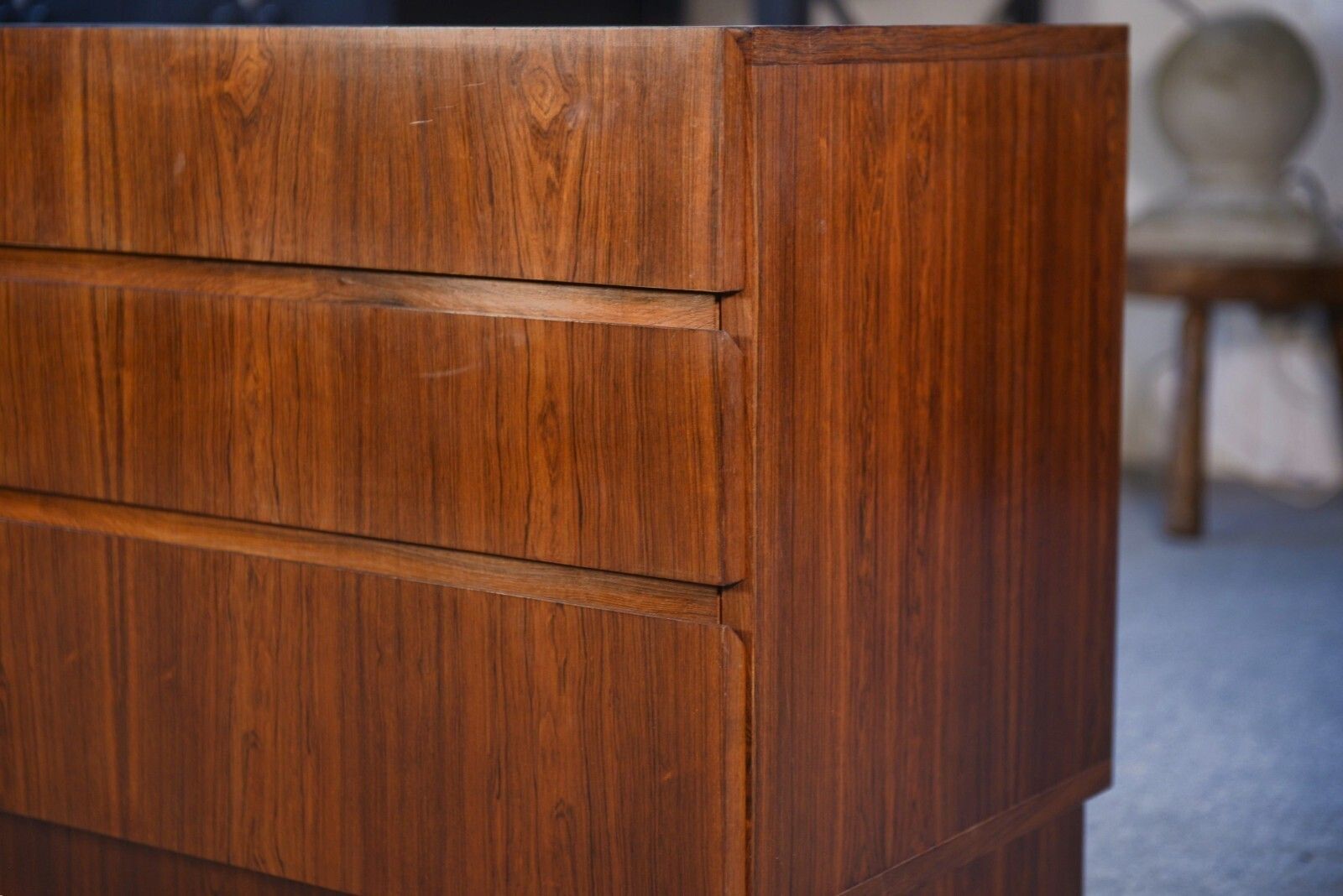 1960's Scandinavian Rosewood 3 Drawer Chest Of Drawers photo buy
