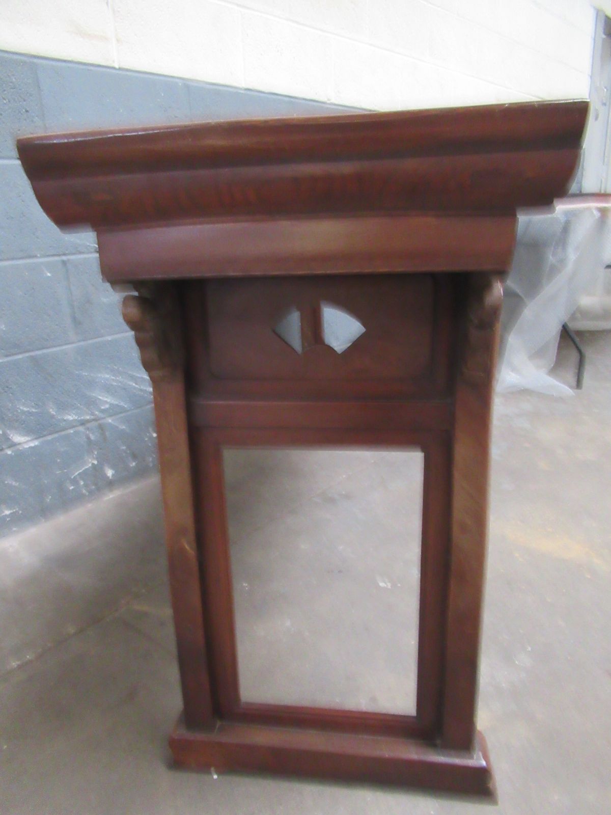 photo vinterior A Chinese  Padouk Wood Alter    Side Table