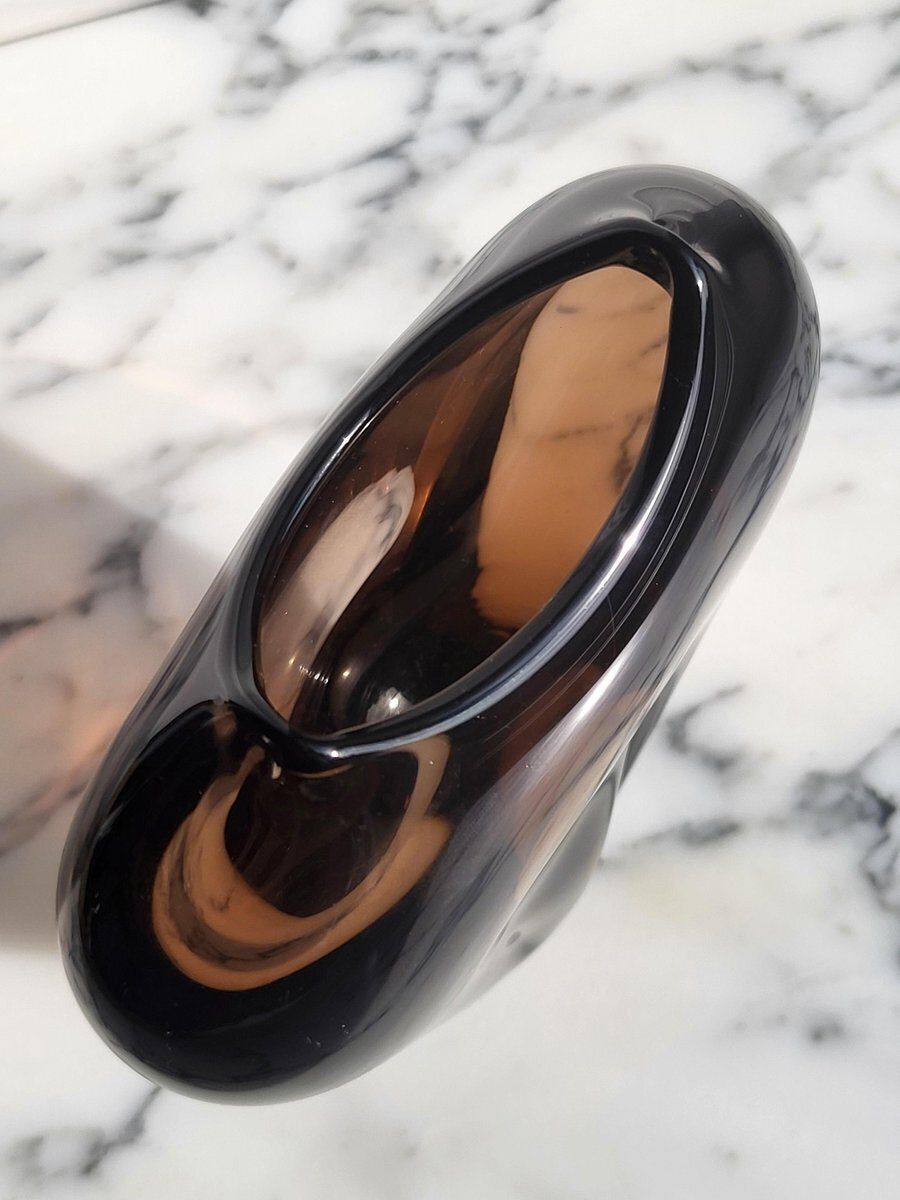 Czech Glass Vase By Miroslav Klinger, 1970s photo 280.0