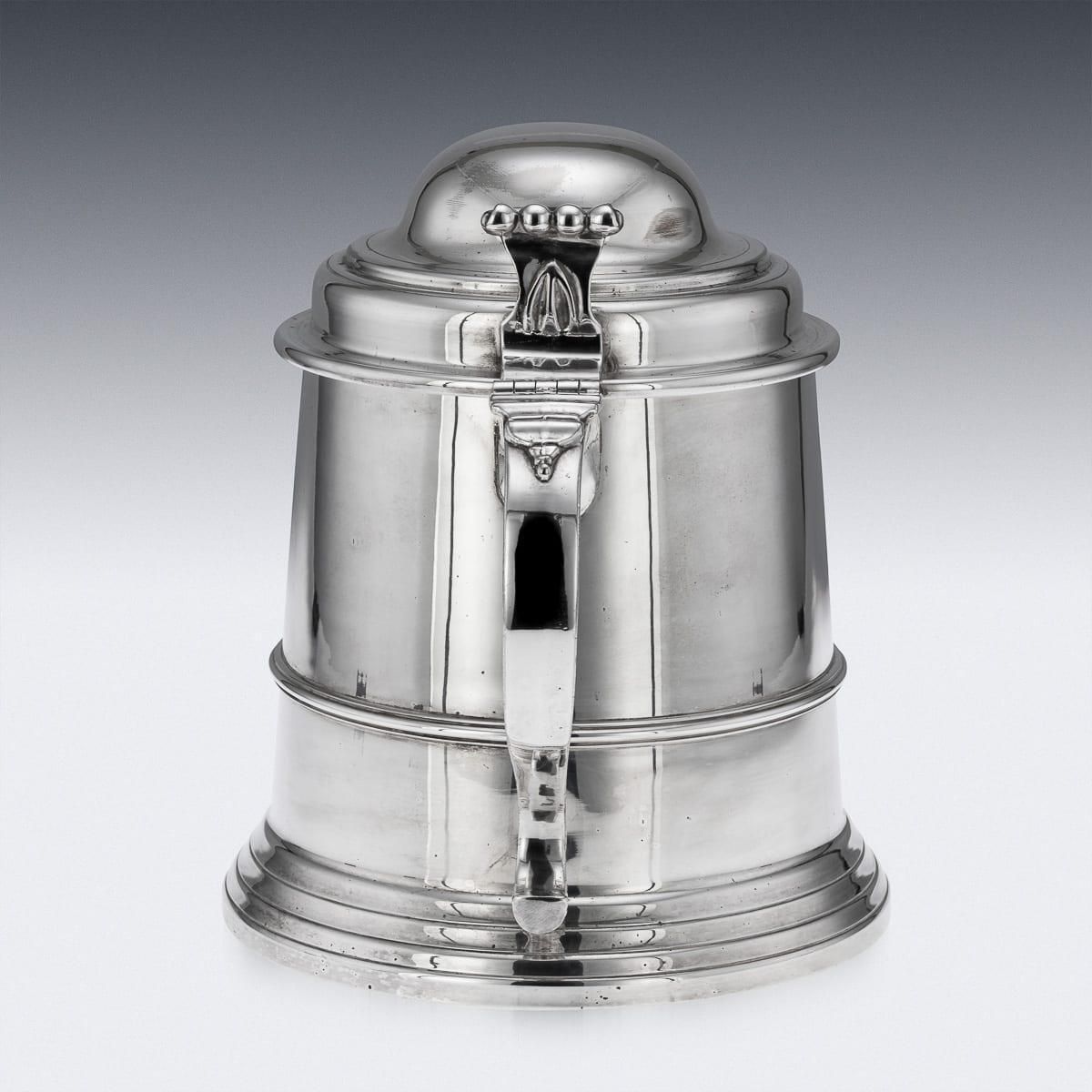 Vintage 20th Century Italian Silver Plated Lidded Tankard Ice Bucket C.1970 photo Home Decor