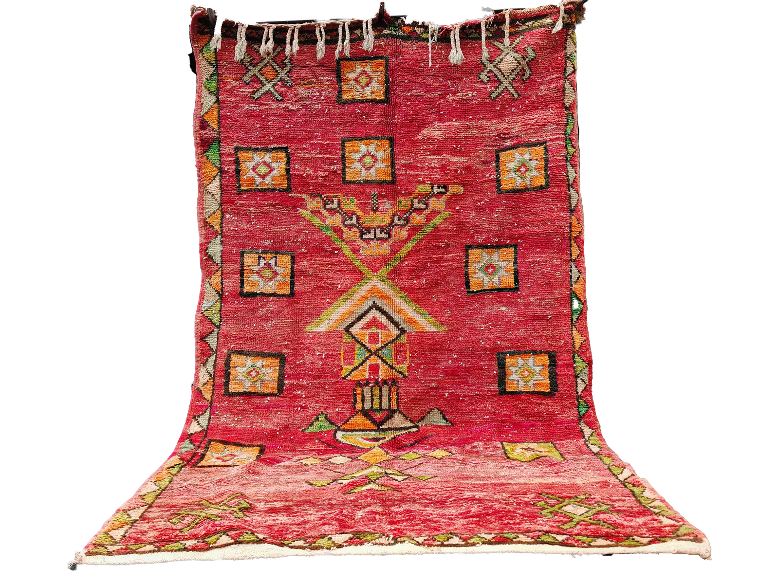 No Custome Fee Charge . Handmade Colourful Moroccan Berber Rug.  Vintage Wool Carpet  8.5×5 Ft 260x155cm