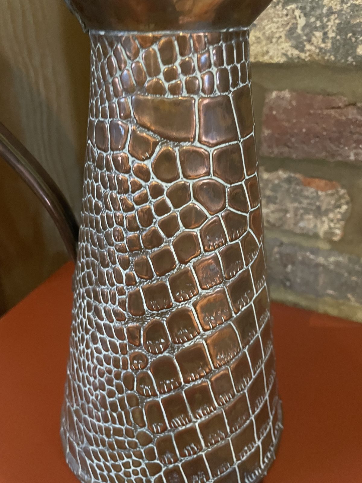 Copper Joseph Sankey Jug ‘Lizard Skin’ Design photo 71.0