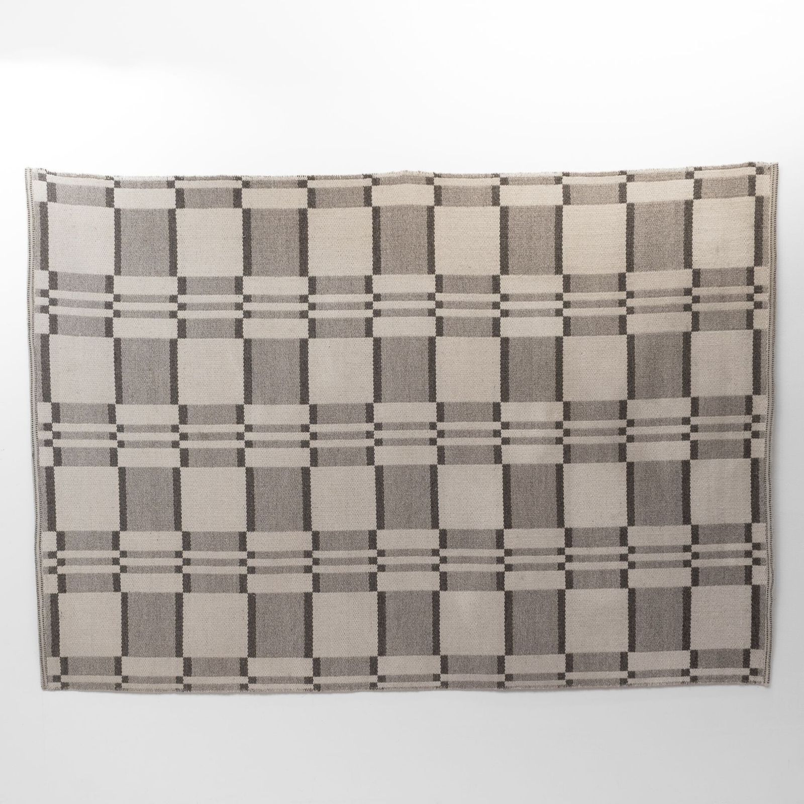 Large Chequered Swedish Kilim