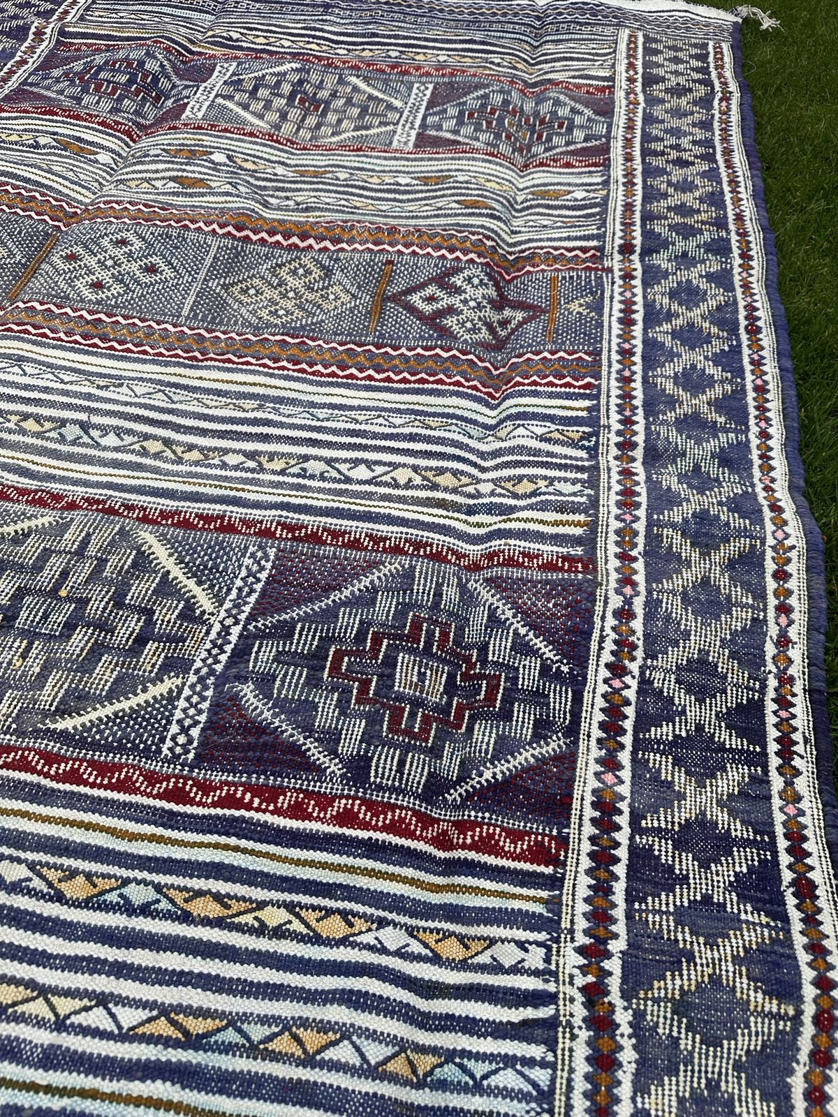 Nomadic Berber Handwoven Kilim Rug Tiflet photo buy