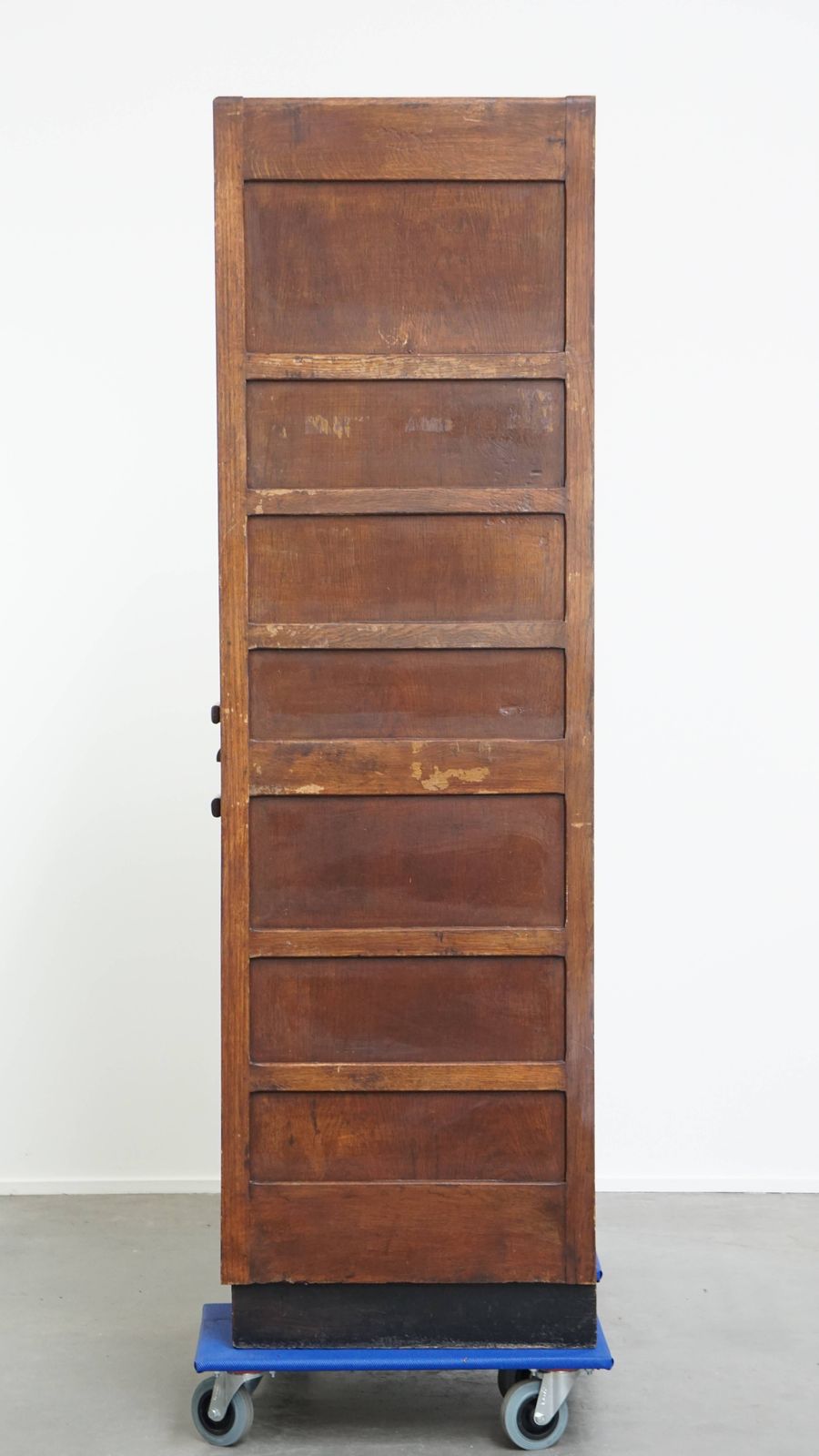 Insane Antique Oak Notary Cabinet With Two Roller Doors, A Working Lock And A Beautiful Patina photo 1352.0