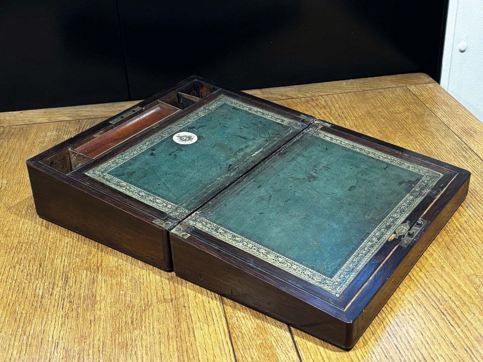 Victorian Mother Of Pearl Inlaid Writing Box With Fitted Interior photo Home Decor