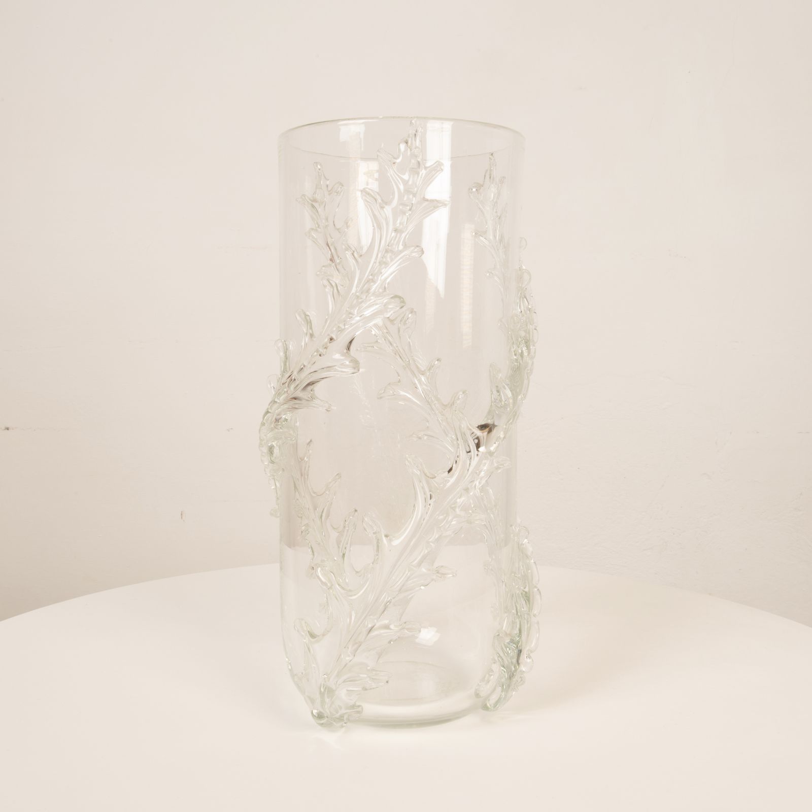 Rare Monumental Piumato Vase By Barovier E Toso From The 1940s