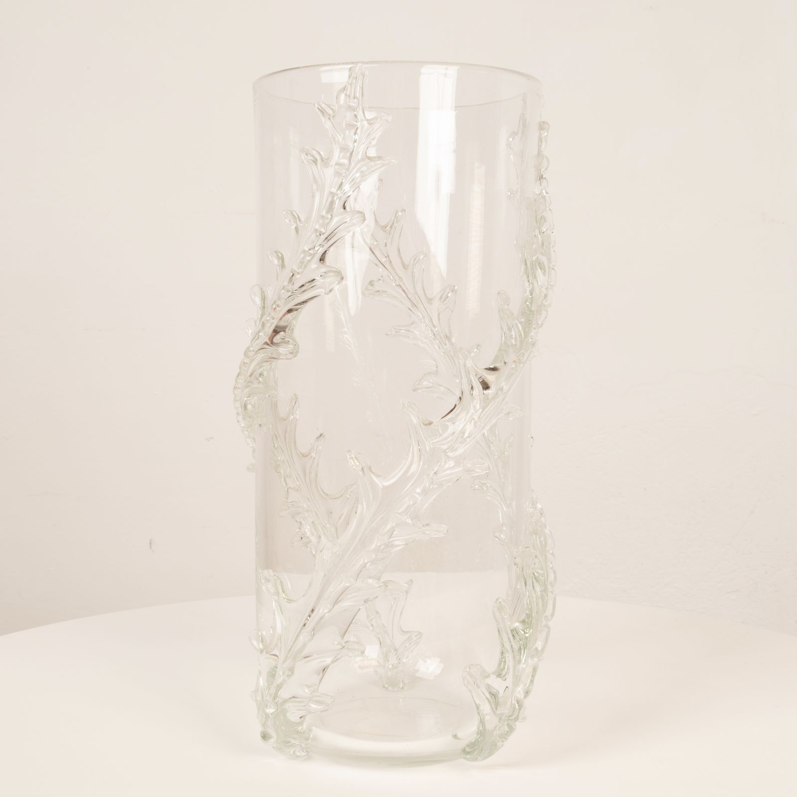 photo for sale Rare Monumental Piumato Vase By Barovier E Toso From The 1940s