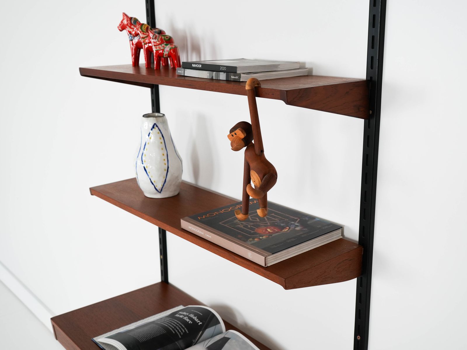 photo for sale Teak Modular Shelving Unit, Danish Design, 1960s, Designer: Kai Kristiansen, Manufacturer: Fm Møbler
