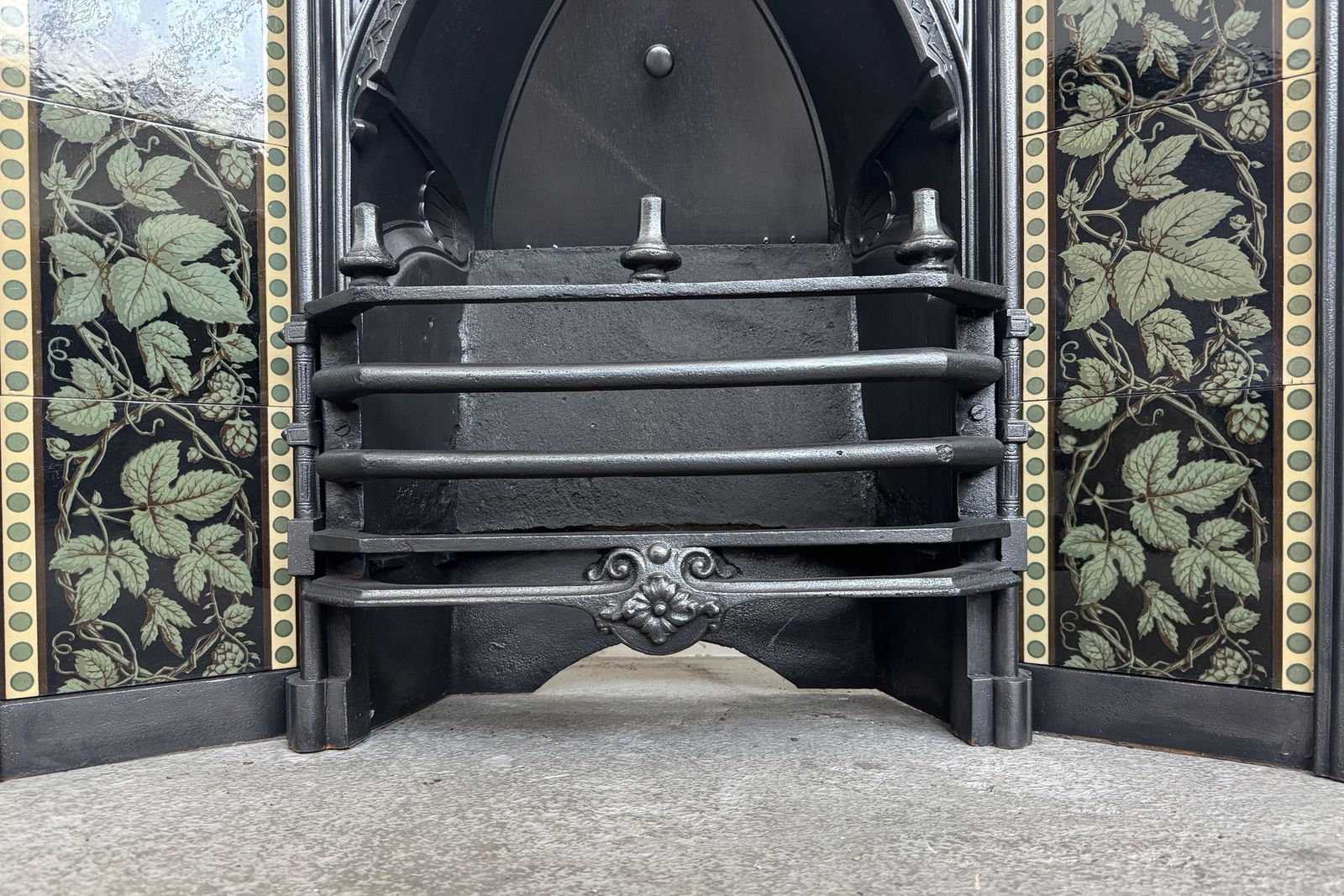 photo furniture Large And Rare Victorian Gothic Fireplace Insert