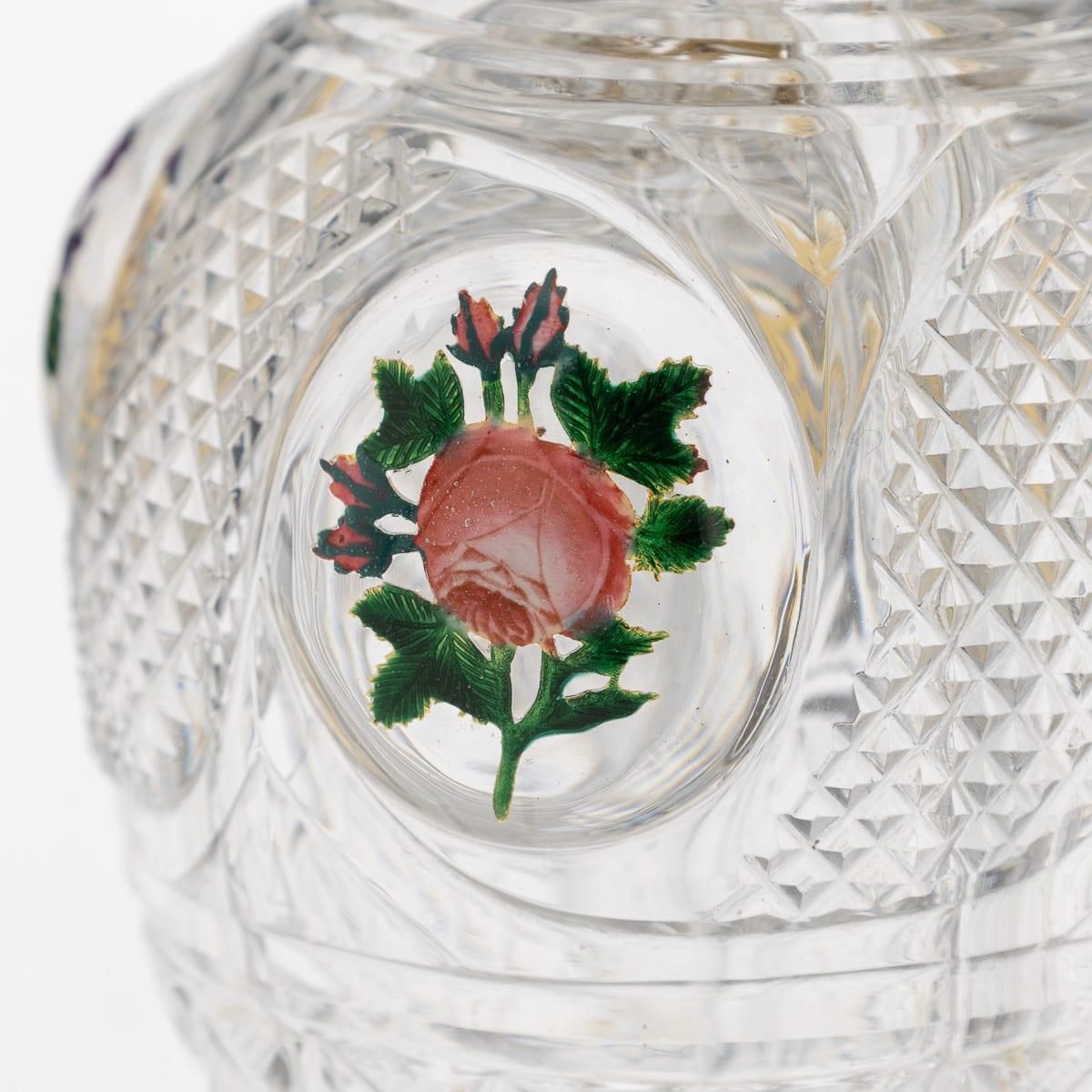 Antique 19thc French Baccarat Four Chamber Divided Enamel And Ormolu Scent Bottle photo buy