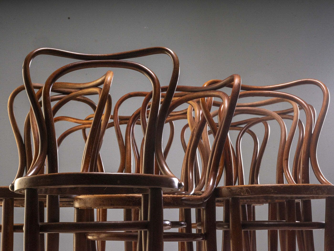 Set Of 12 Chairs, J. & J. Kohn, 1900s–1930s, Austria photo vintage