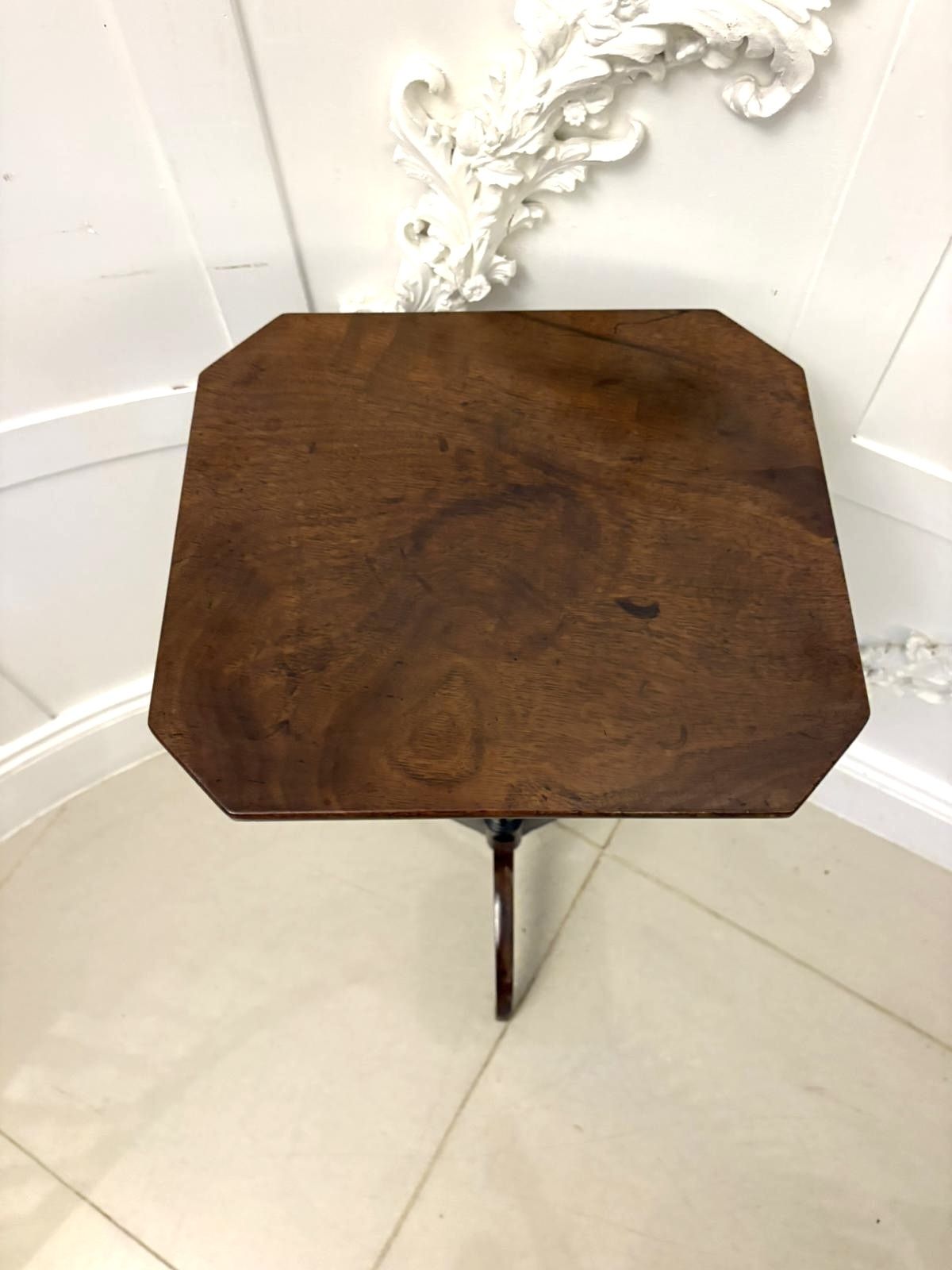 Elegant Antique Quality Mahogany Tripod Occasional Table photo buy