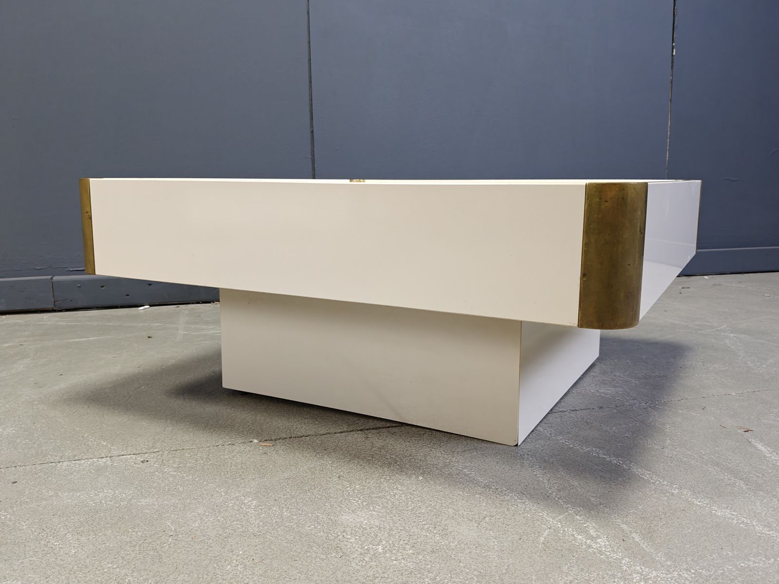 Vintage Coffee Table Attributed To Willy Rizzo, 1970s photo 650.0
