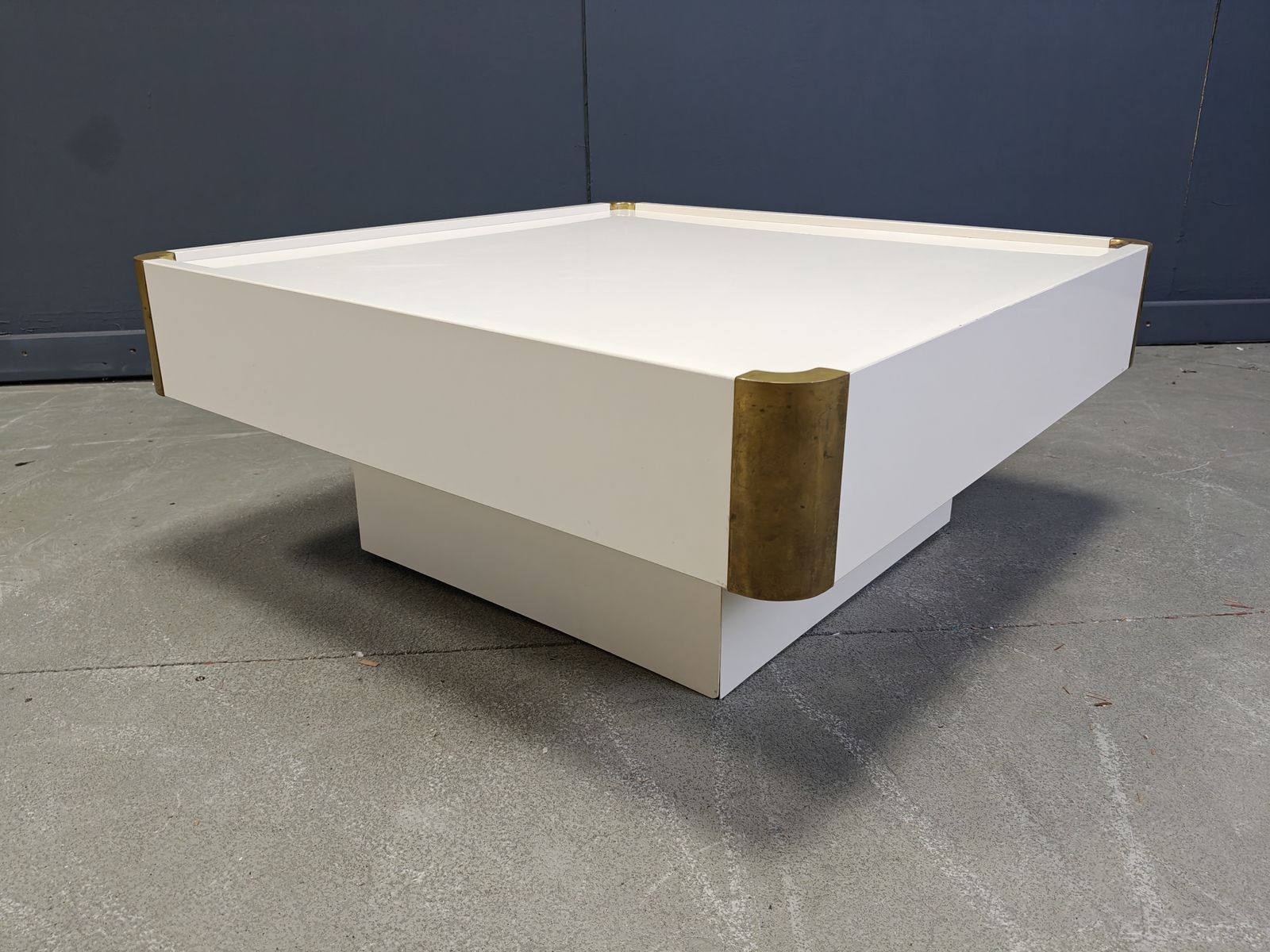 Vintage Coffee Table Attributed To Willy Rizzo, 1970s