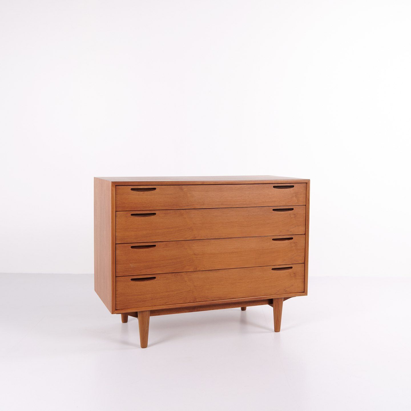 Chest Of Drawers   4 Drawers   Teak Wood   Ib Kofod Larsen   Brande Furniture Factory   1950s photo Furniture