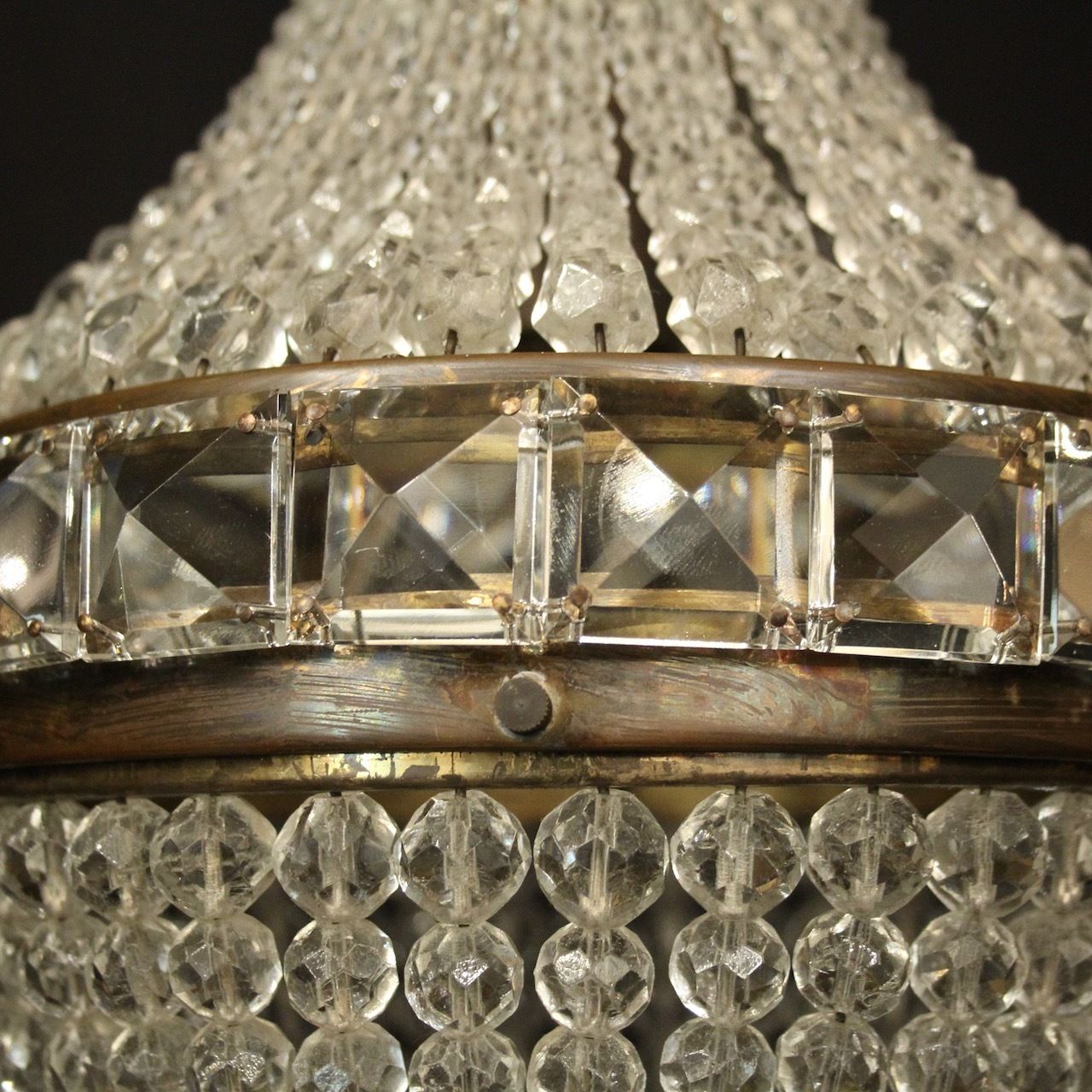 French Tent & Waterfall Single Light Chandelier photo furniture