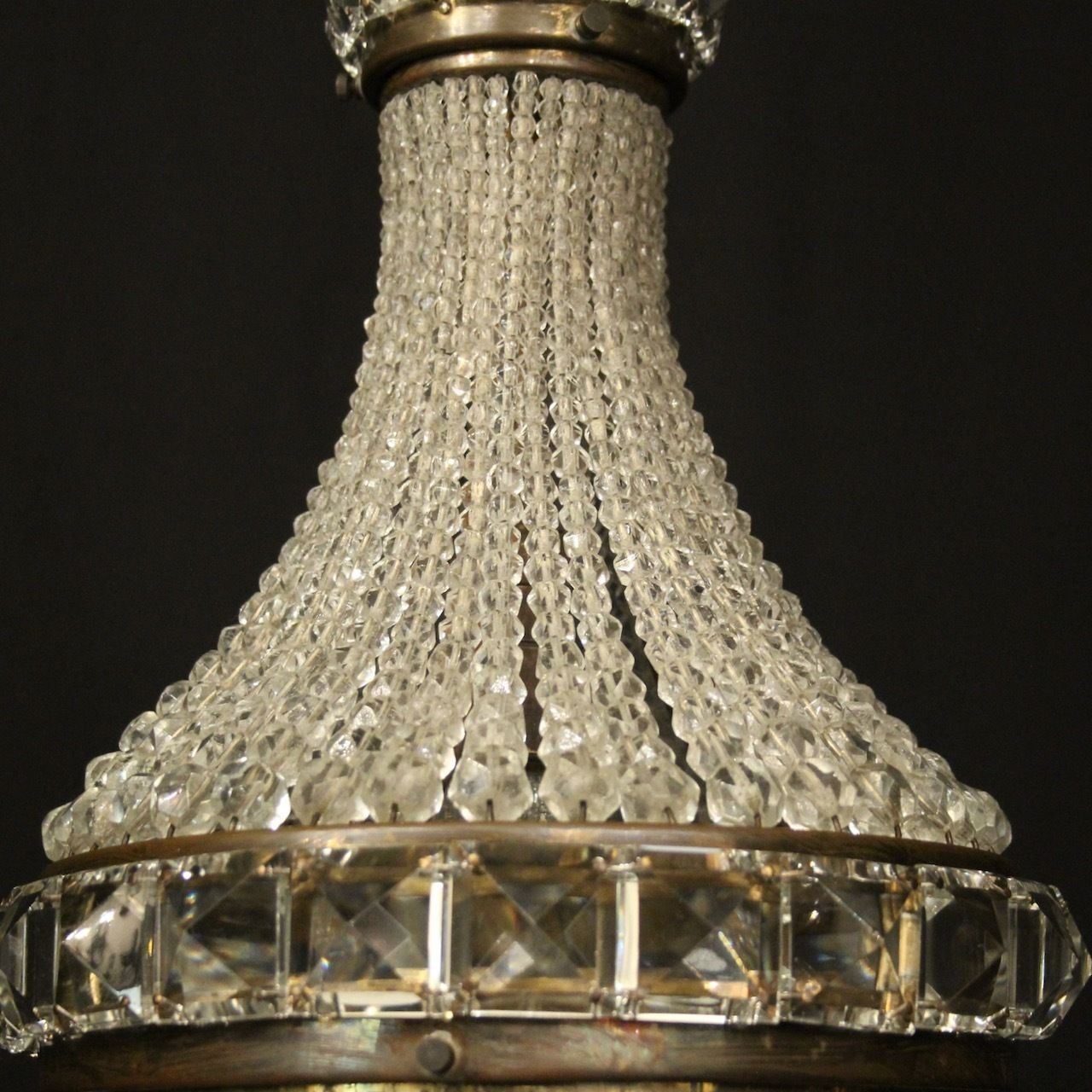 photo for sale French Tent & Waterfall Single Light Chandelier