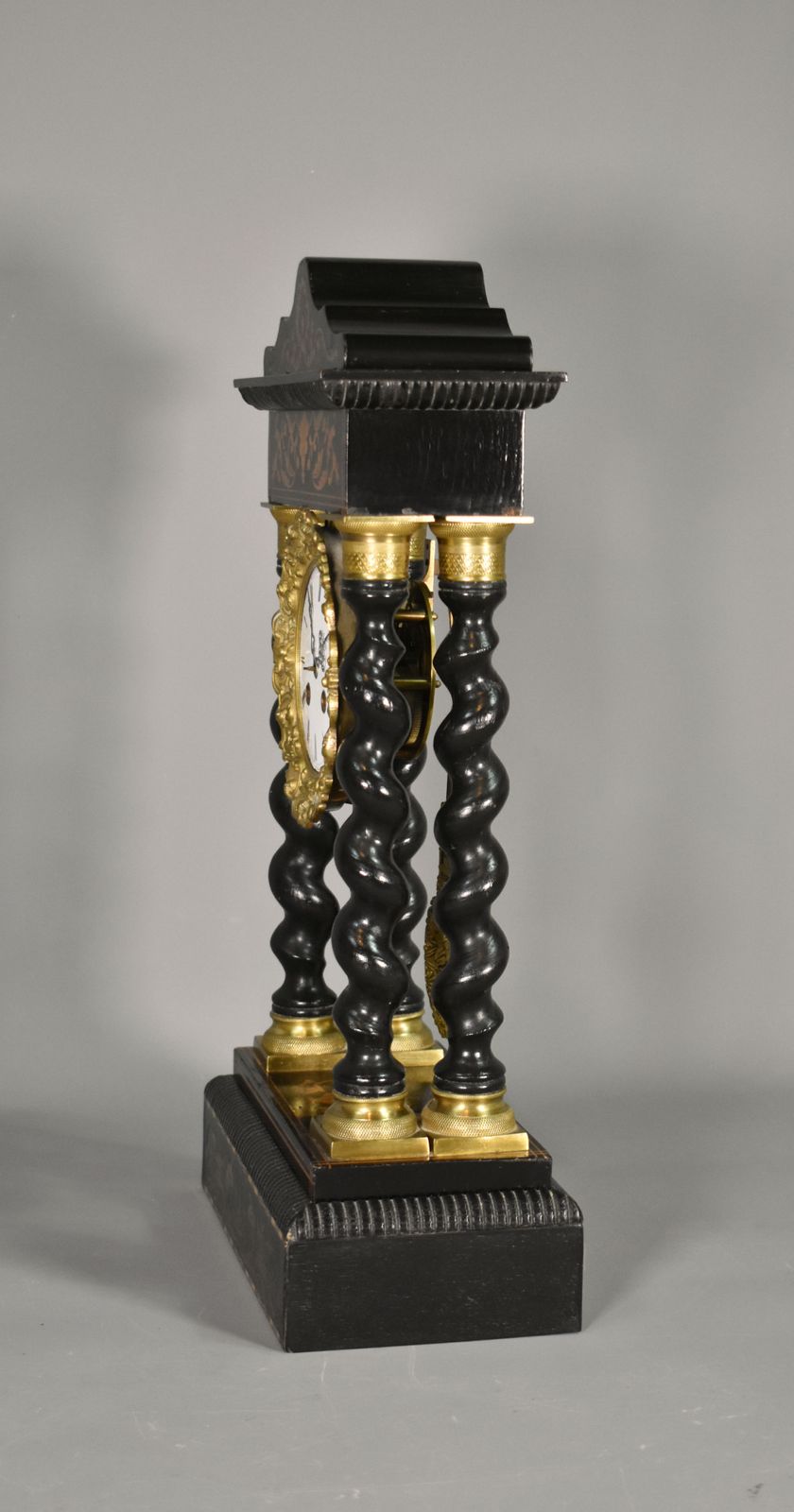 photo vinterior French Portico Barley Twist Clock Napoleon III