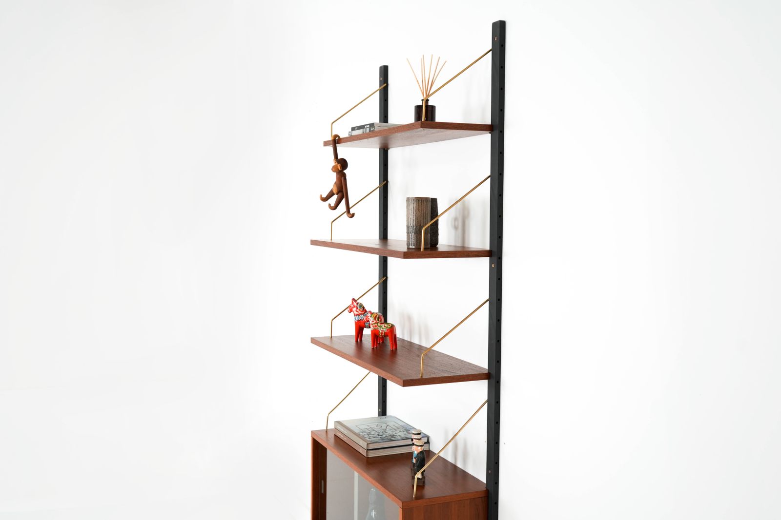 Teakhouten Wandkast, Deens Design, Jaren 1960, Productie: Denemarken photo buy