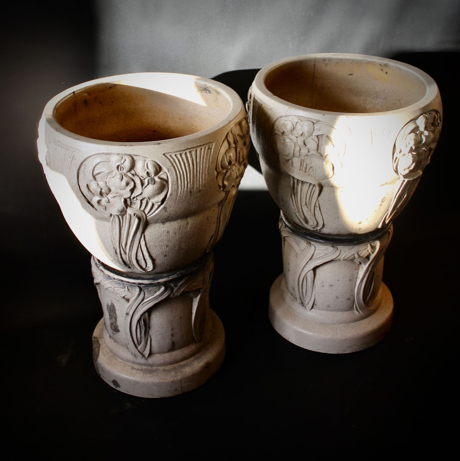 Pair Of Arts And Crafts Jardinieres By Lefco photo furniture