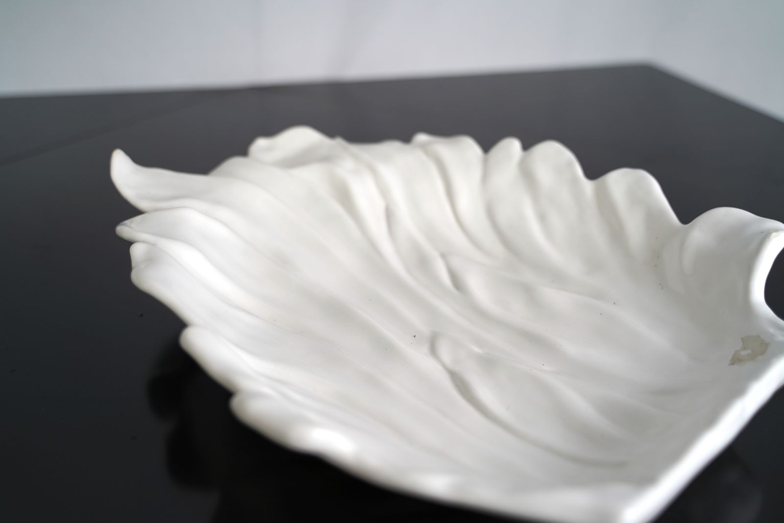 Large Tommaso Barbi White Ceramic Centerpiece, Italy, 1970s photo furniture