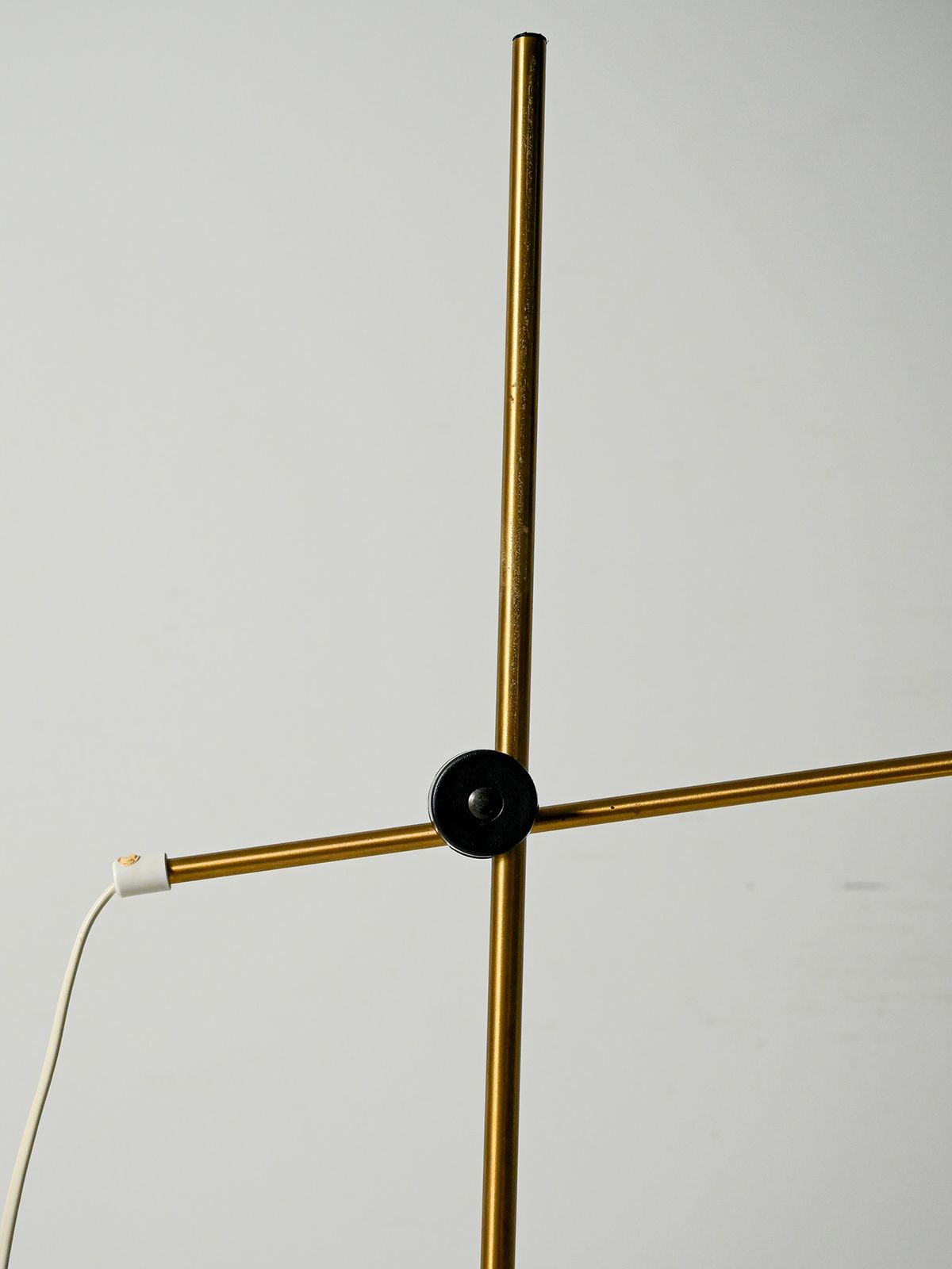 Scandinavian Brass Floor Lamp With Adjustable Arm photo buy