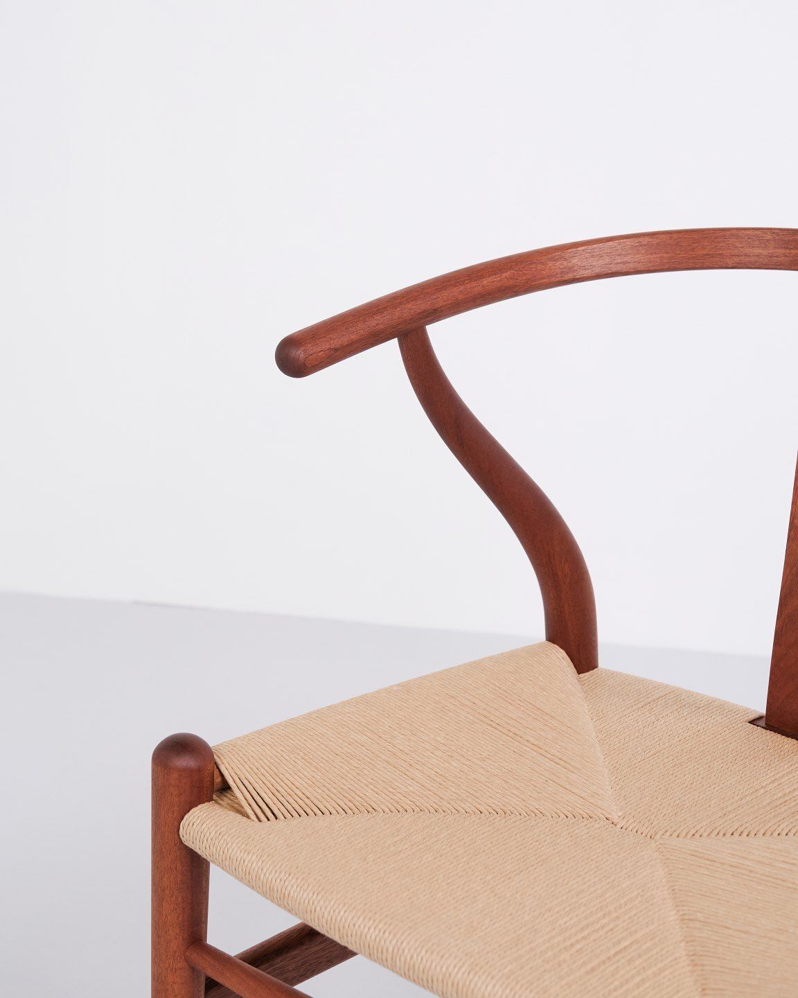 Set Of Four  Wishbone Chairs   Model Ch24   Mahogany & Natural Wicker   Hans J. Wegner   Carl Hansen & Son photo Furniture