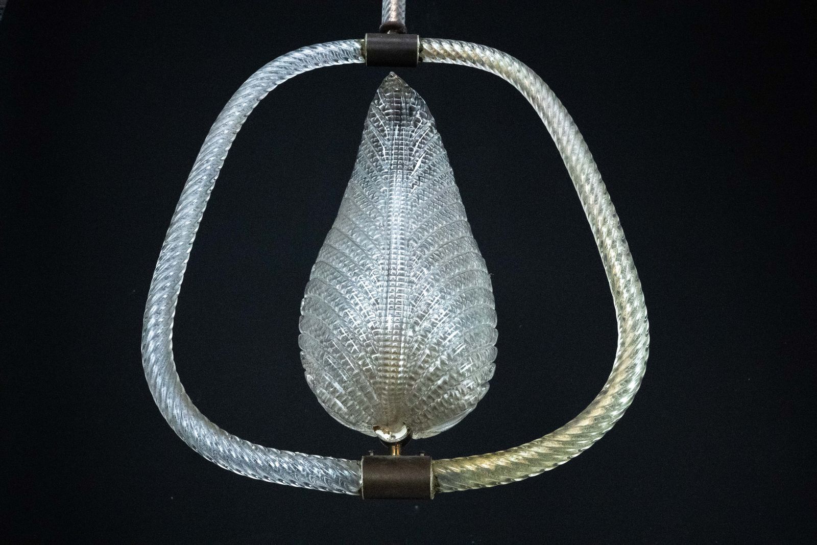 Ercole Barovier Murano Glass Chandelier. Italy 1940s photo furniture